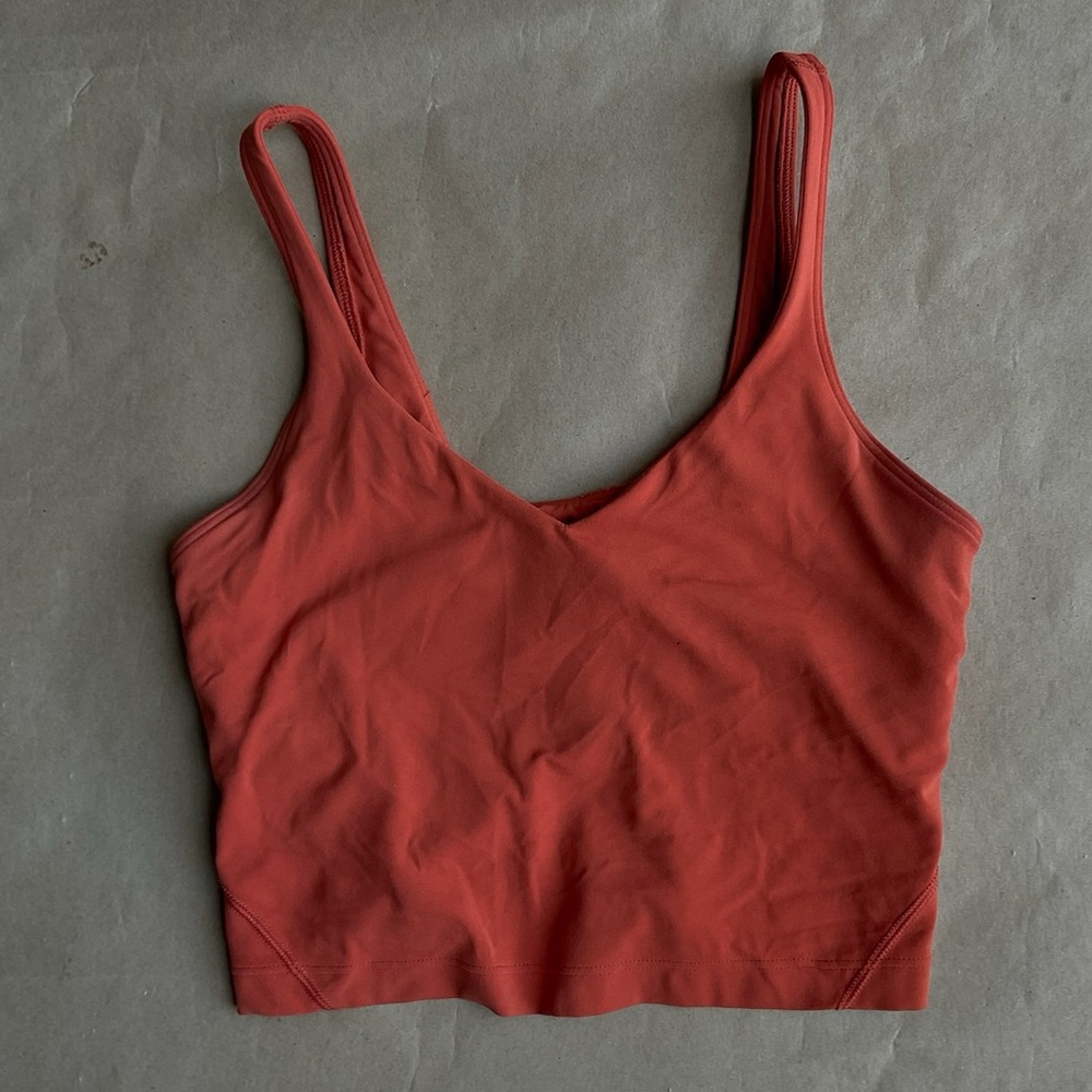 Lululemon Rust Red Align Tank Top